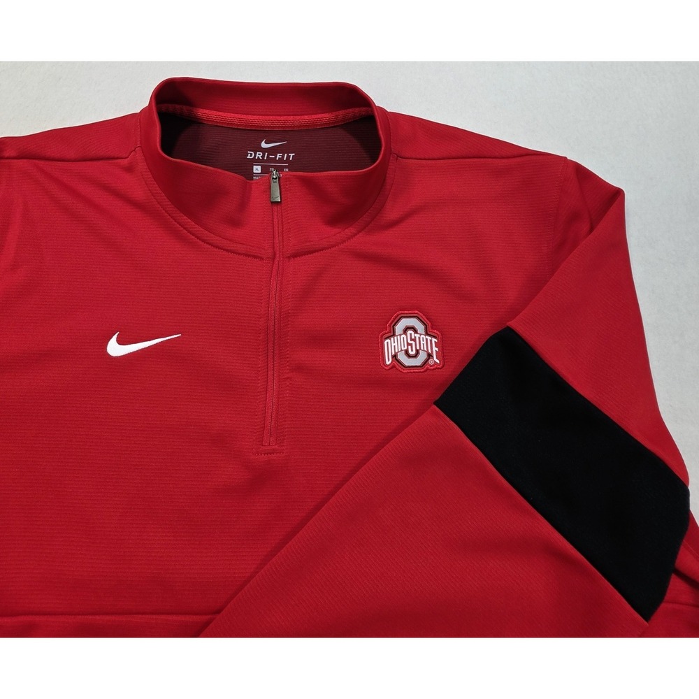 Ohio State Buckeyes Nike Pullover Mens XL LIMITED USE 1/4 Zip On Field Jacket